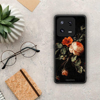 Thumbnail for Θήκη Xiaomi 13 Vintage Roses από τη Smartfits με σχέδιο στο πίσω μέρος και μαύρο περίβλημα | Xiaomi 13 Vintage Roses Case with Colorful Back and Black Bezels