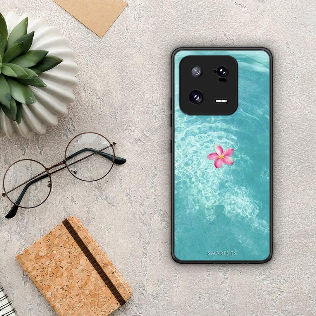 Θήκη Xiaomi 13 Pro Water Flower από τη Smartfits με σχέδιο στο πίσω μέρος και μαύρο περίβλημα | Xiaomi 13 Pro Water Flower Case with Colorful Back and Black Bezels