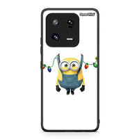 Thumbnail for Θήκη Xiaomi 13 Xmas Minion Lights από τη Smartfits με σχέδιο στο πίσω μέρος και μαύρο περίβλημα | Xiaomi 13 Xmas Minion Lights Case with Colorful Back and Black Bezels