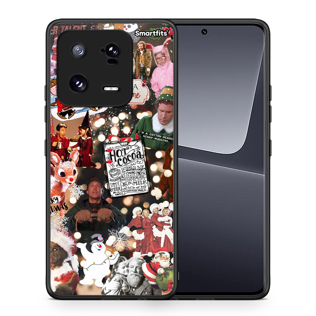 Θήκη Xiaomi 13 Pro Xmas Movies από τη Smartfits με σχέδιο στο πίσω μέρος και μαύρο περίβλημα | Xiaomi 13 Pro Xmas Movies Case with Colorful Back and Black Bezels