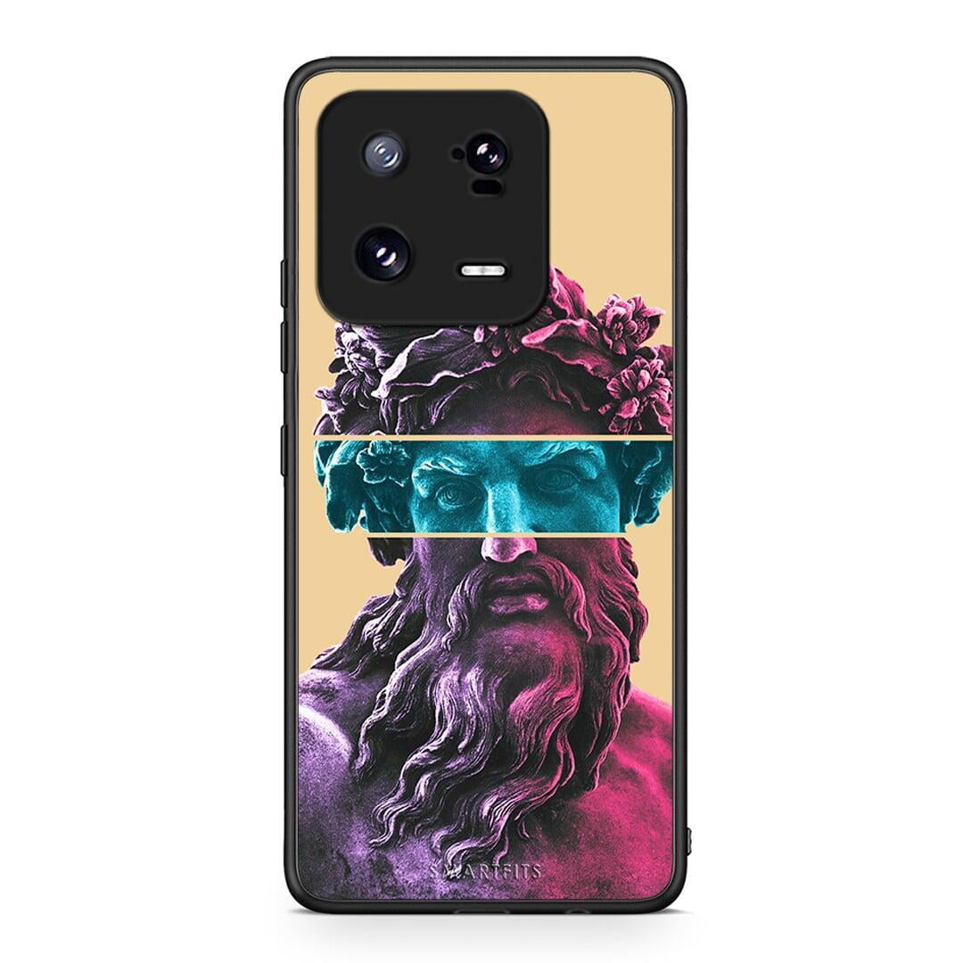 Θήκη Xiaomi 13 Zeus Art από τη Smartfits με σχέδιο στο πίσω μέρος και μαύρο περίβλημα | Xiaomi 13 Zeus Art Case with Colorful Back and Black Bezels