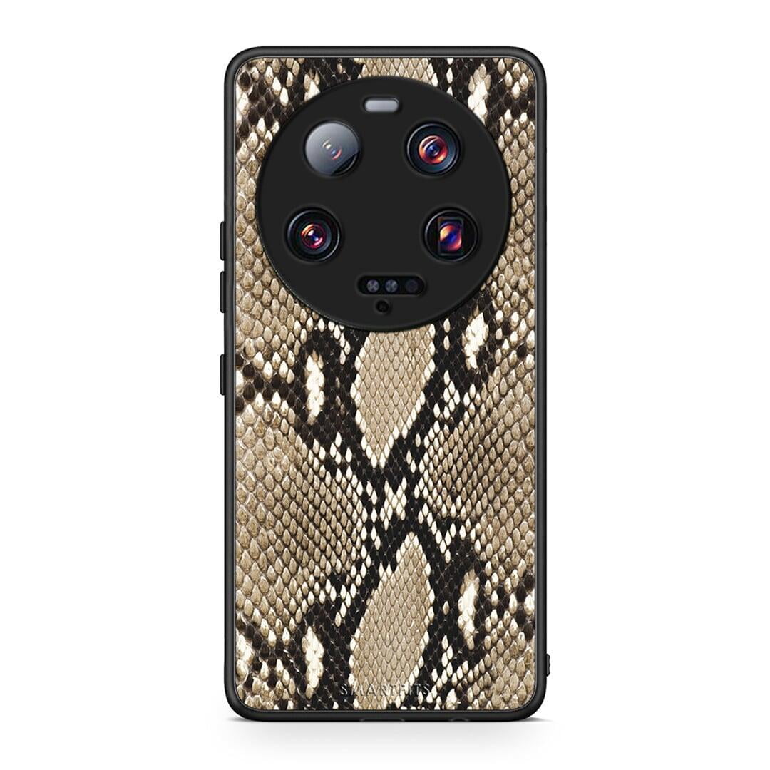 Θήκη Xiaomi 13 Ultra Animal Fashion Snake από τη Smartfits με σχέδιο στο πίσω μέρος και μαύρο περίβλημα | Xiaomi 13 Ultra Animal Fashion Snake Case with Colorful Back and Black Bezels