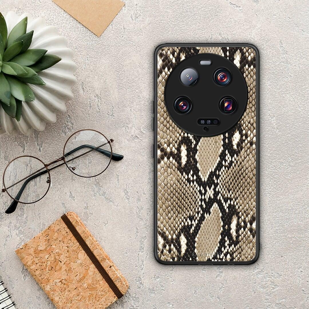 Θήκη Xiaomi 13 Ultra Animal Fashion Snake από τη Smartfits με σχέδιο στο πίσω μέρος και μαύρο περίβλημα | Xiaomi 13 Ultra Animal Fashion Snake Case with Colorful Back and Black Bezels