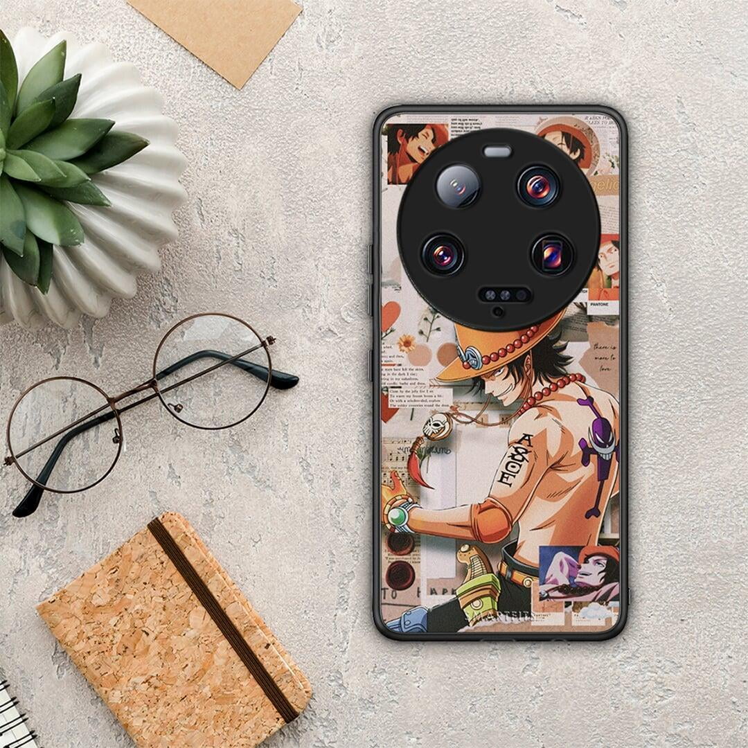 Θήκη Xiaomi 13 Ultra Anime Collage από τη Smartfits με σχέδιο στο πίσω μέρος και μαύρο περίβλημα | Xiaomi 13 Ultra Anime Collage Case with Colorful Back and Black Bezels