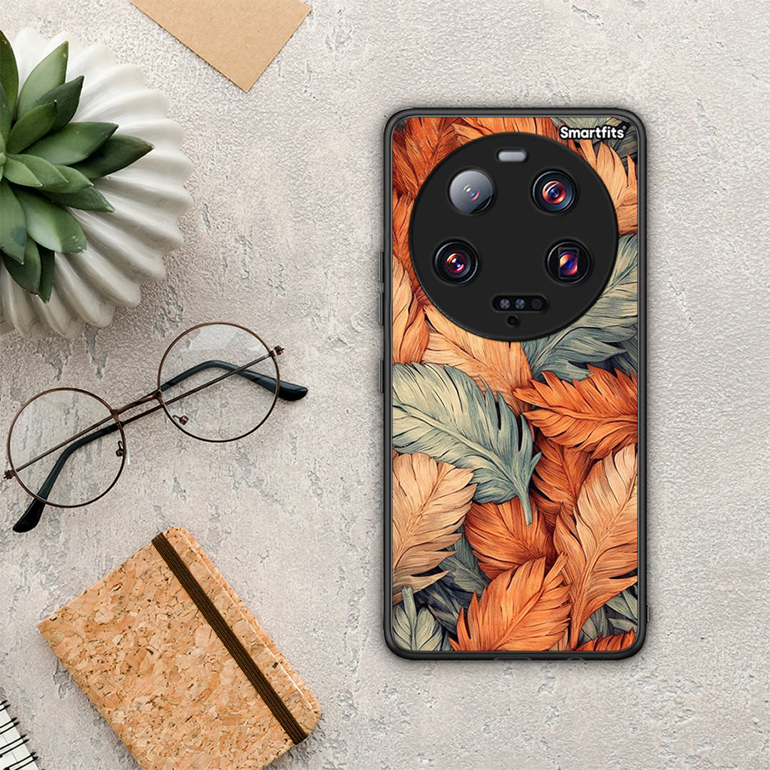 Θήκη Xiaomi 13 Ultra Autumn Leaves από τη Smartfits με σχέδιο στο πίσω μέρος και μαύρο περίβλημα | Xiaomi 13 Ultra Autumn Leaves Case with Colorful Back and Black Bezels