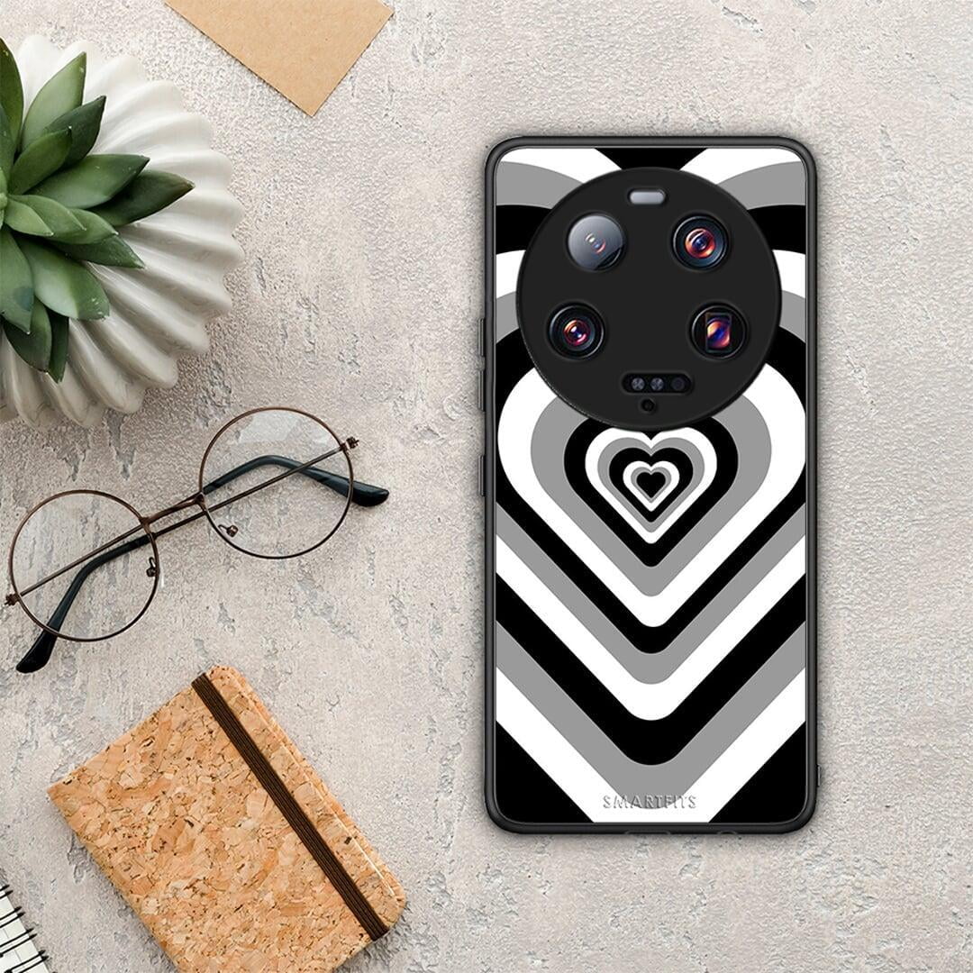 Θήκη Xiaomi 13 Ultra Black Hearts από τη Smartfits με σχέδιο στο πίσω μέρος και μαύρο περίβλημα | Xiaomi 13 Ultra Black Hearts Case with Colorful Back and Black Bezels