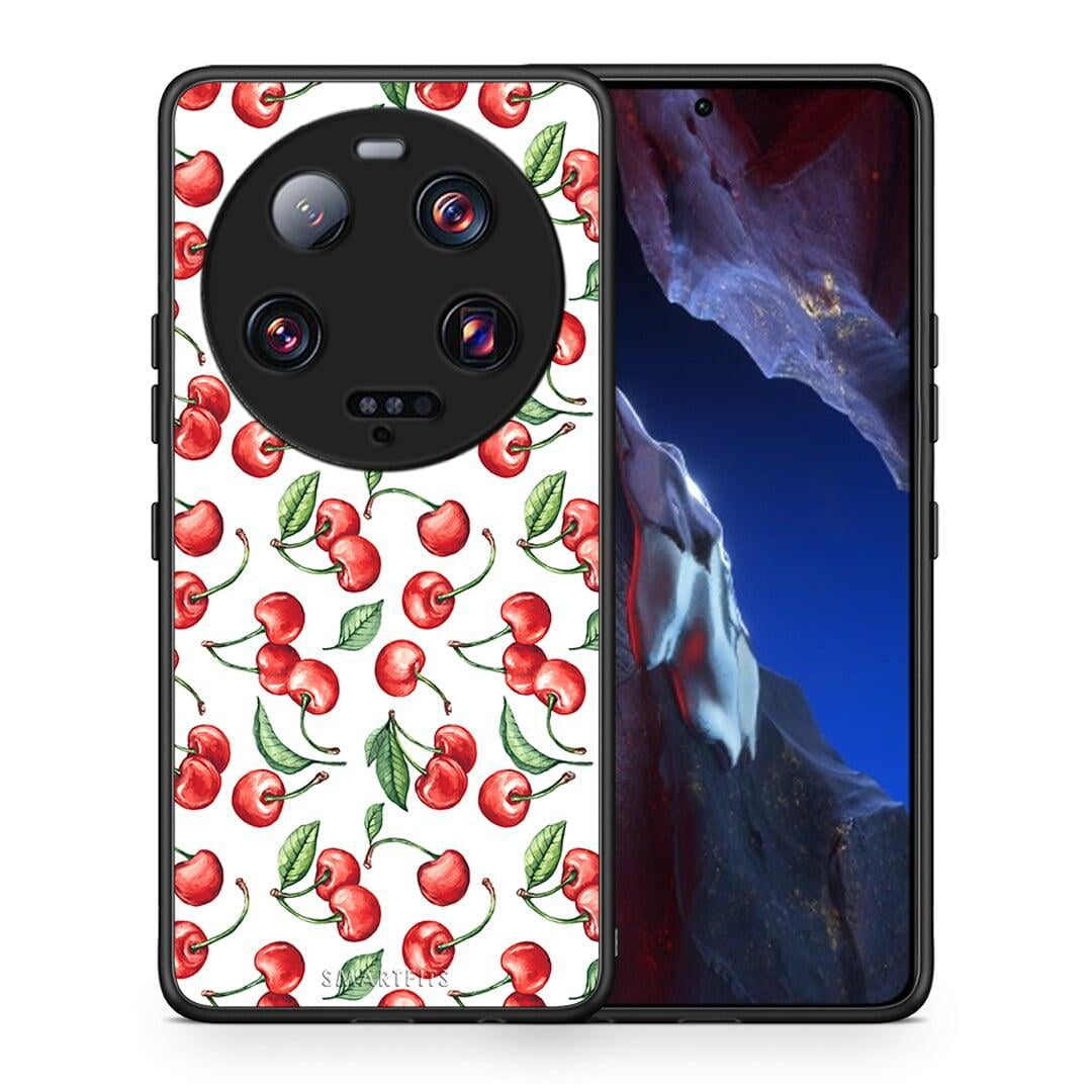 Θήκη Xiaomi 13 Ultra Cherry Summer από τη Smartfits με σχέδιο στο πίσω μέρος και μαύρο περίβλημα | Xiaomi 13 Ultra Cherry Summer Case with Colorful Back and Black Bezels