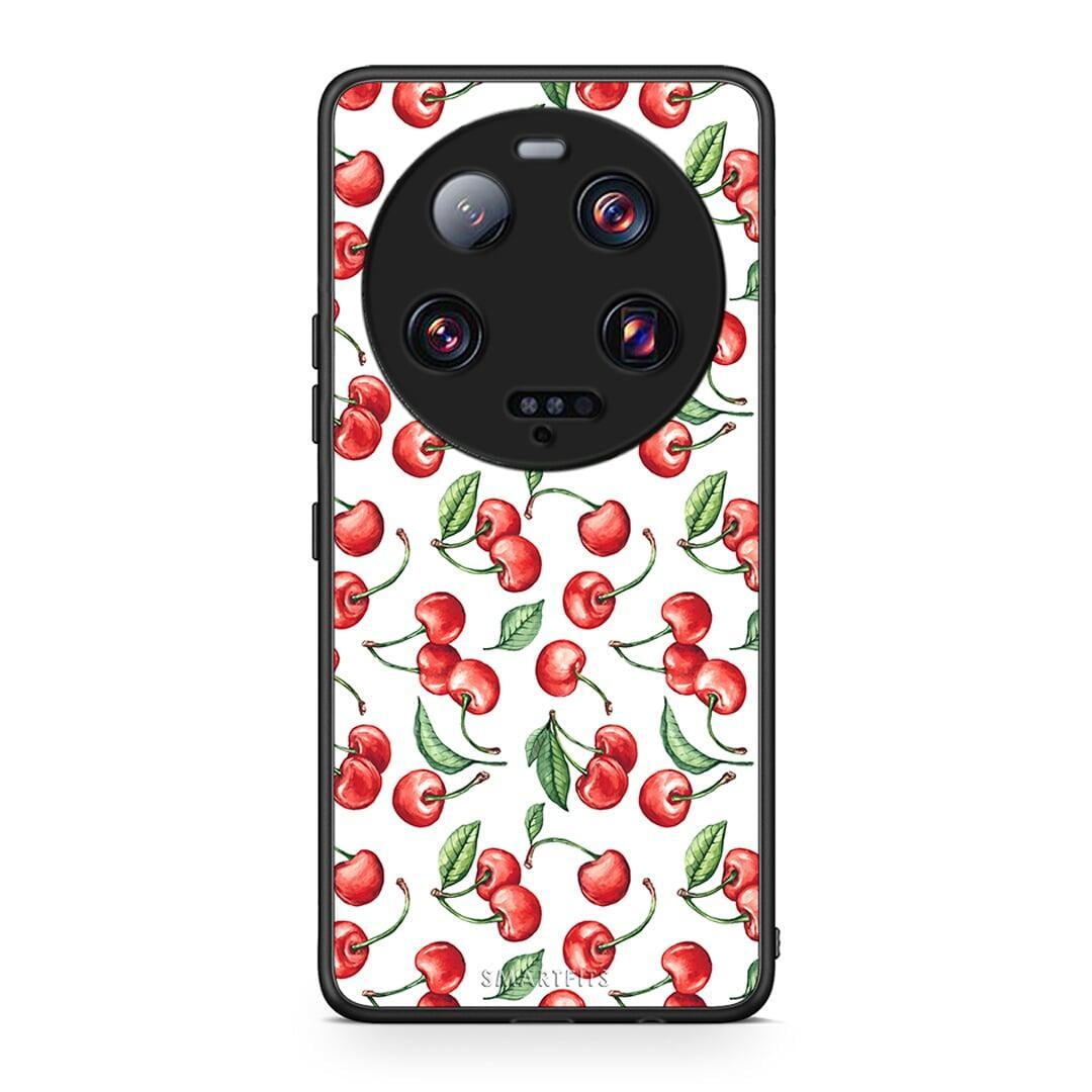 Θήκη Xiaomi 13 Ultra Cherry Summer από τη Smartfits με σχέδιο στο πίσω μέρος και μαύρο περίβλημα | Xiaomi 13 Ultra Cherry Summer Case with Colorful Back and Black Bezels