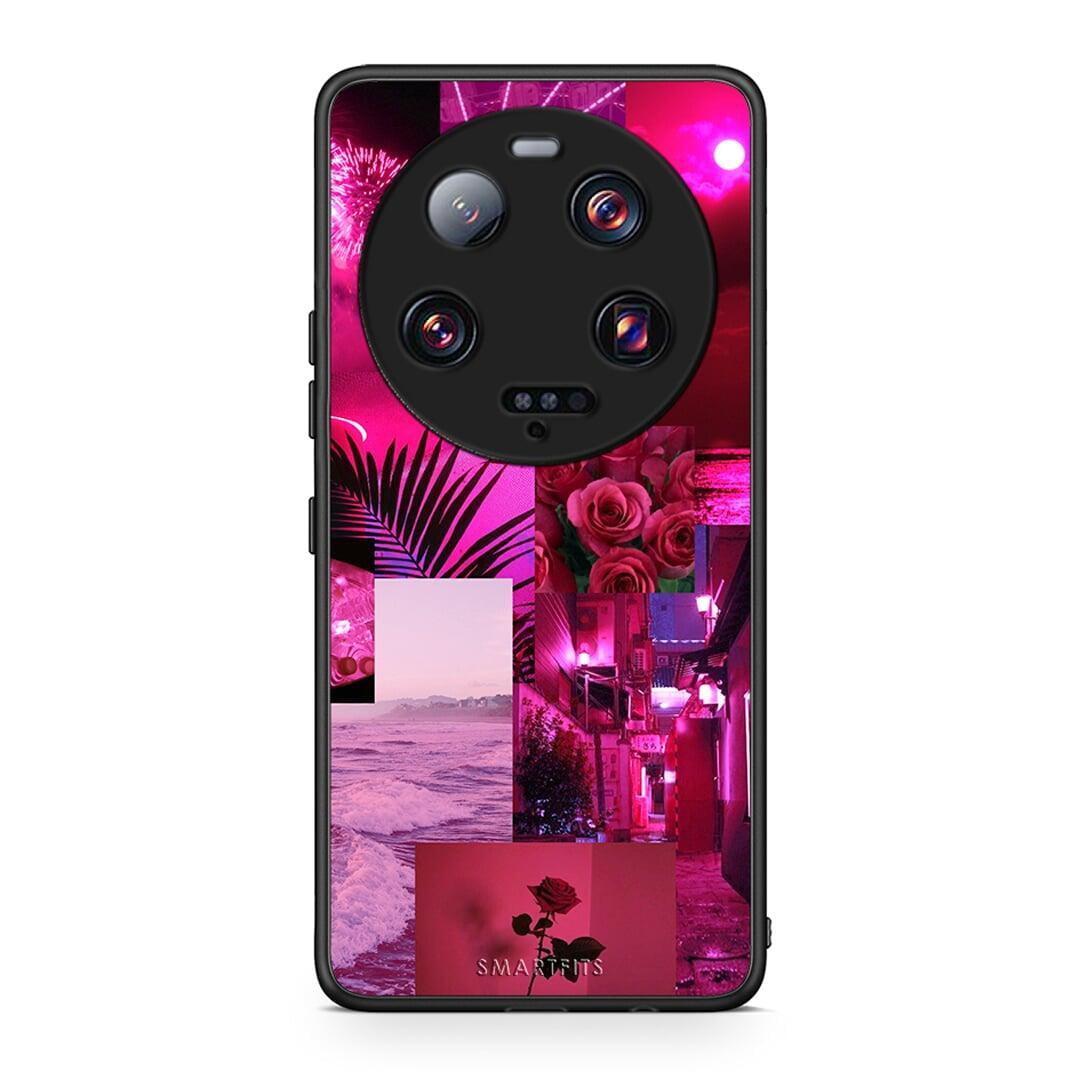 Θήκη Xiaomi 13 Ultra Collage Red Roses από τη Smartfits με σχέδιο στο πίσω μέρος και μαύρο περίβλημα | Xiaomi 13 Ultra Collage Red Roses Case with Colorful Back and Black Bezels