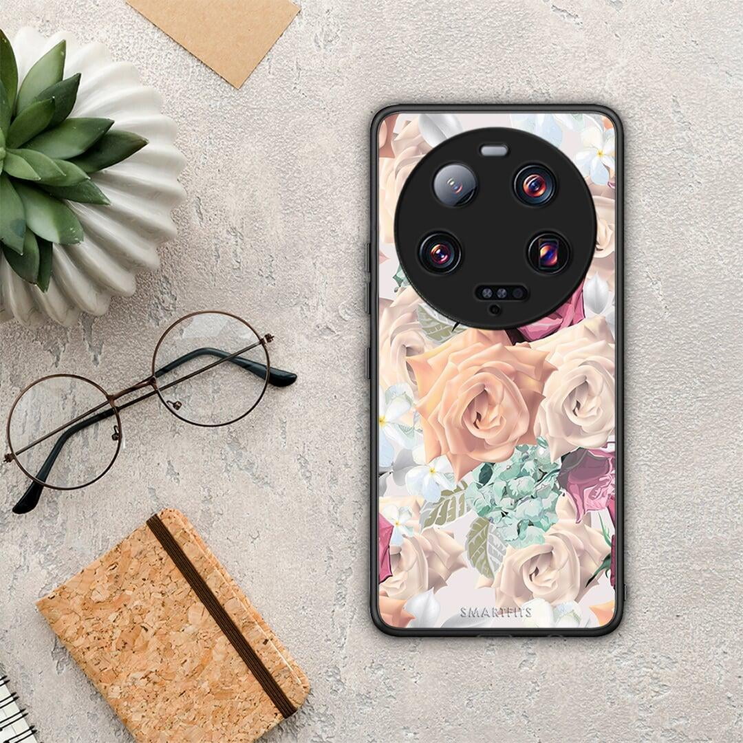 Θήκη Xiaomi 13 Ultra Floral Bouquet από τη Smartfits με σχέδιο στο πίσω μέρος και μαύρο περίβλημα | Xiaomi 13 Ultra Floral Bouquet Case with Colorful Back and Black Bezels