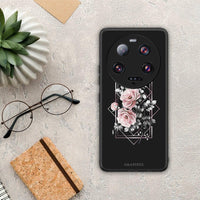 Thumbnail for Θήκη Xiaomi 13 Ultra Flower Frame από τη Smartfits με σχέδιο στο πίσω μέρος και μαύρο περίβλημα | Xiaomi 13 Ultra Flower Frame Case with Colorful Back and Black Bezels