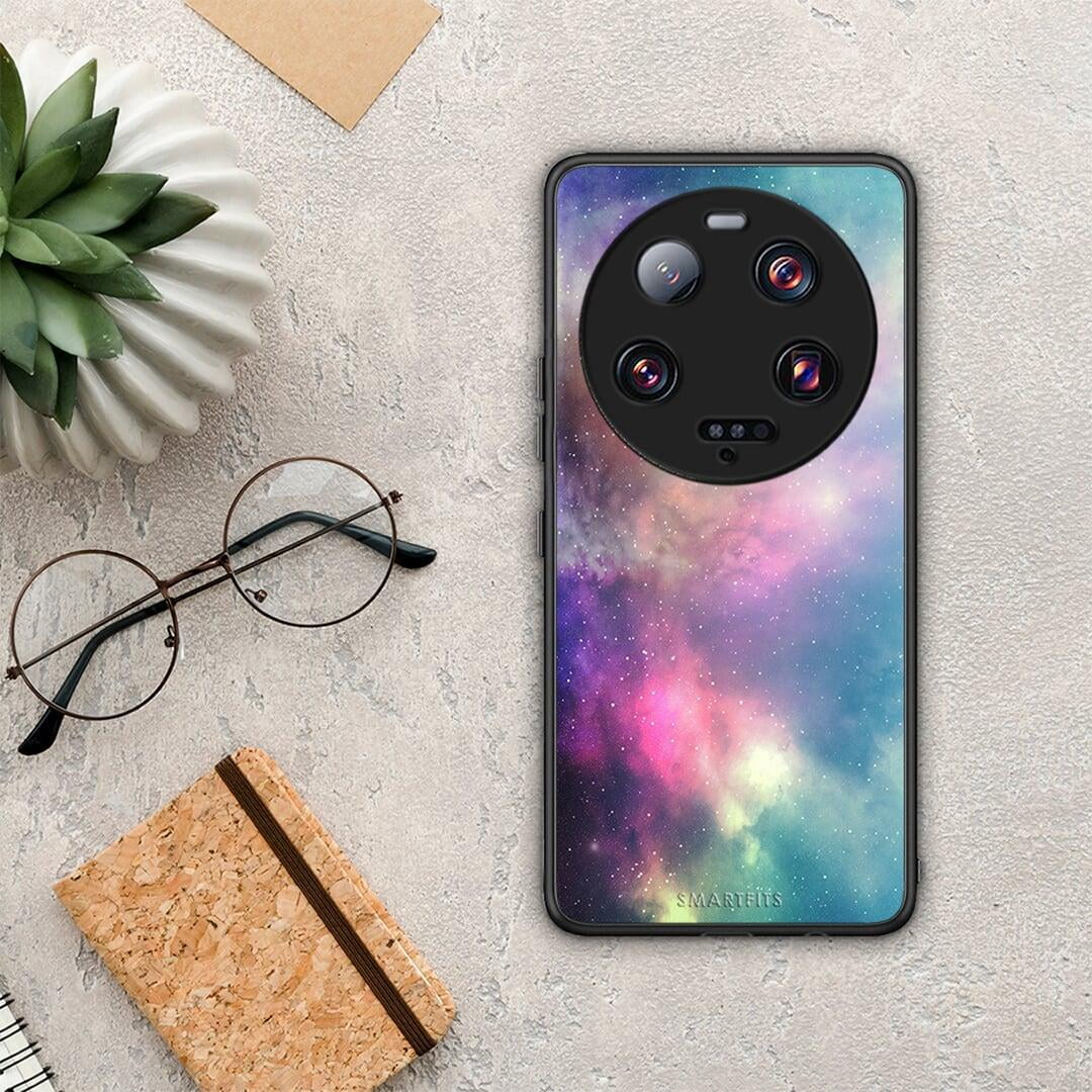 Θήκη Xiaomi 13 Ultra Galactic Rainbow από τη Smartfits με σχέδιο στο πίσω μέρος και μαύρο περίβλημα | Xiaomi 13 Ultra Galactic Rainbow Case with Colorful Back and Black Bezels