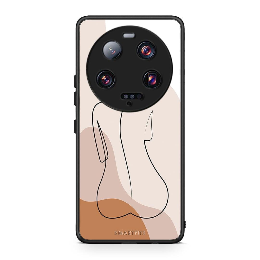 Θήκη Xiaomi 13 Ultra LineArt Woman από τη Smartfits με σχέδιο στο πίσω μέρος και μαύρο περίβλημα | Xiaomi 13 Ultra LineArt Woman Case with Colorful Back and Black Bezels