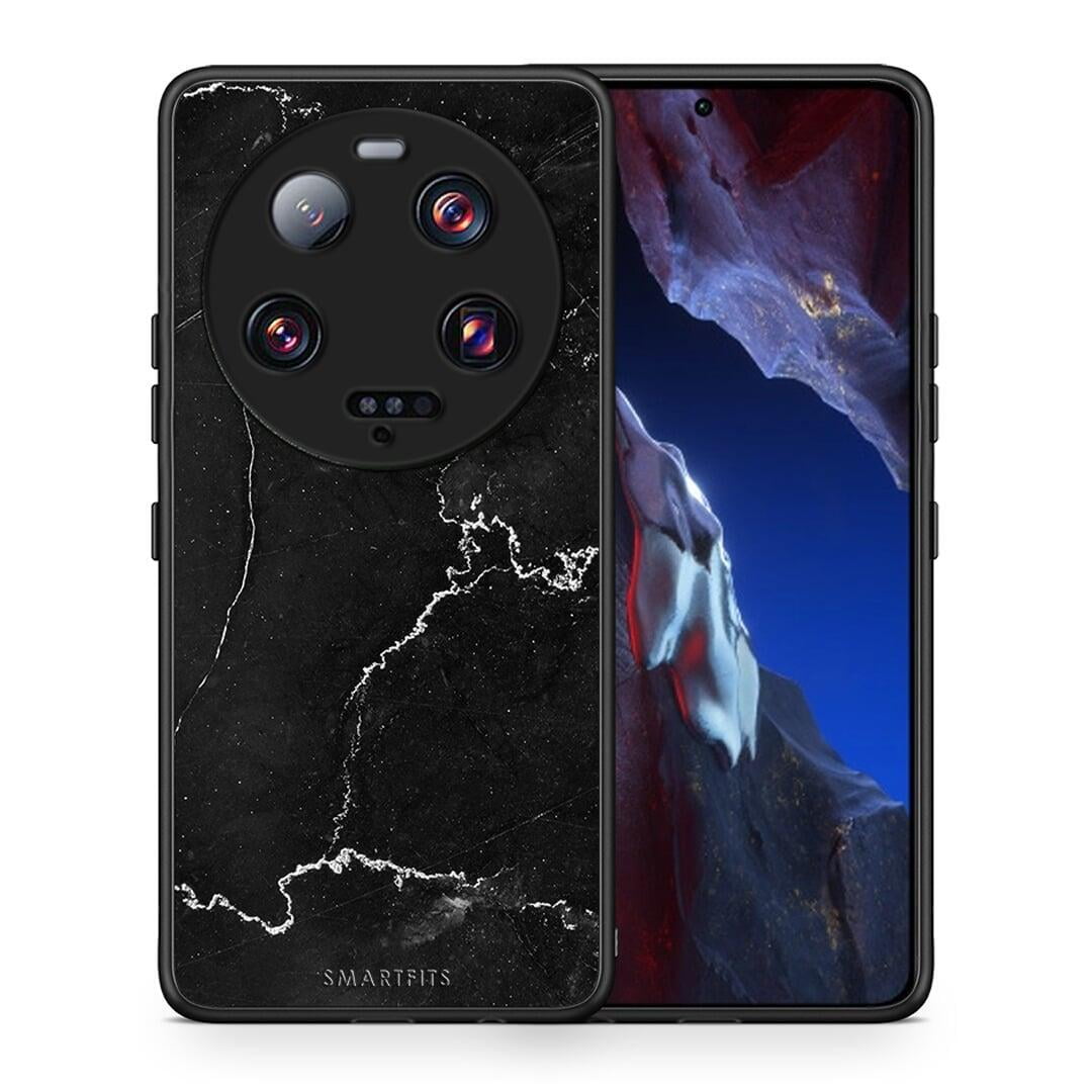 Θήκη Xiaomi 13 Ultra Marble Black από τη Smartfits με σχέδιο στο πίσω μέρος και μαύρο περίβλημα | Xiaomi 13 Ultra Marble Black Case with Colorful Back and Black Bezels