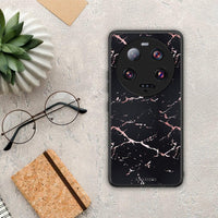 Thumbnail for Θήκη Xiaomi 13 Ultra Marble Black Rosegold από τη Smartfits με σχέδιο στο πίσω μέρος και μαύρο περίβλημα | Xiaomi 13 Ultra Marble Black Rosegold Case with Colorful Back and Black Bezels