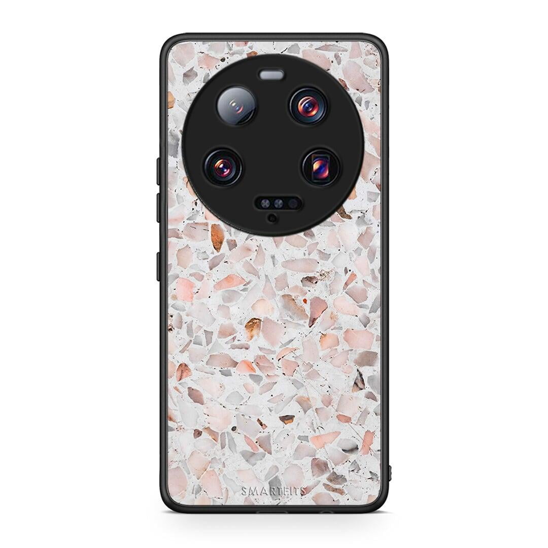 Θήκη Xiaomi 13 Ultra Marble Terrazzo από τη Smartfits με σχέδιο στο πίσω μέρος και μαύρο περίβλημα | Xiaomi 13 Ultra Marble Terrazzo Case with Colorful Back and Black Bezels