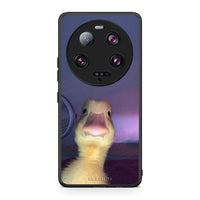 Thumbnail for Θήκη Xiaomi 13 Ultra Meme Duck από τη Smartfits με σχέδιο στο πίσω μέρος και μαύρο περίβλημα | Xiaomi 13 Ultra Meme Duck Case with Colorful Back and Black Bezels