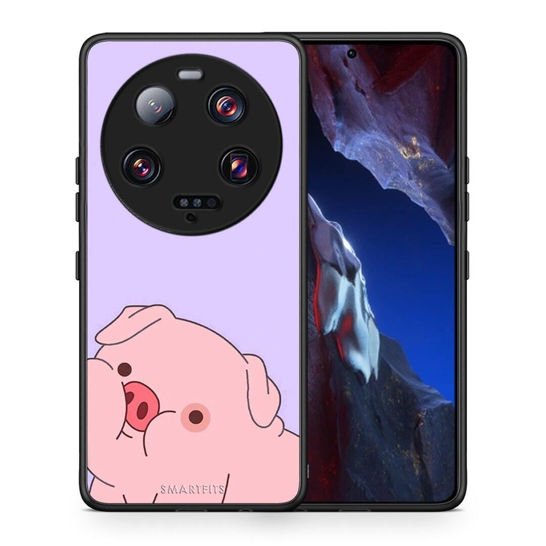 Θήκη Xiaomi 13 Ultra Pig Love 2 από τη Smartfits με σχέδιο στο πίσω μέρος και μαύρο περίβλημα | Xiaomi 13 Ultra Pig Love 2 Case with Colorful Back and Black Bezels