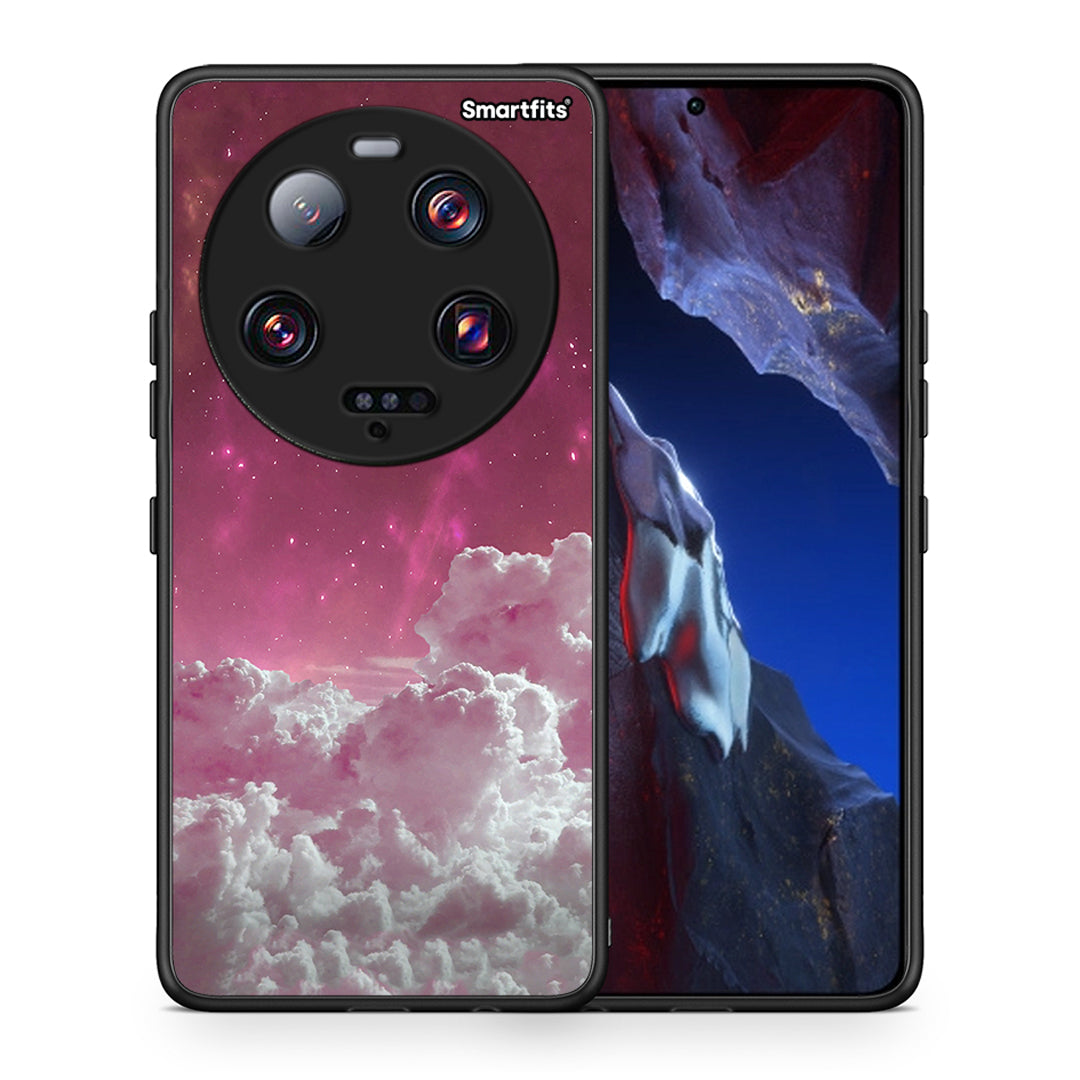 Θήκη Xiaomi 13 Ultra Pink Moon από τη Smartfits με σχέδιο στο πίσω μέρος και μαύρο περίβλημα | Xiaomi 13 Ultra Pink Moon Case with Colorful Back and Black Bezels