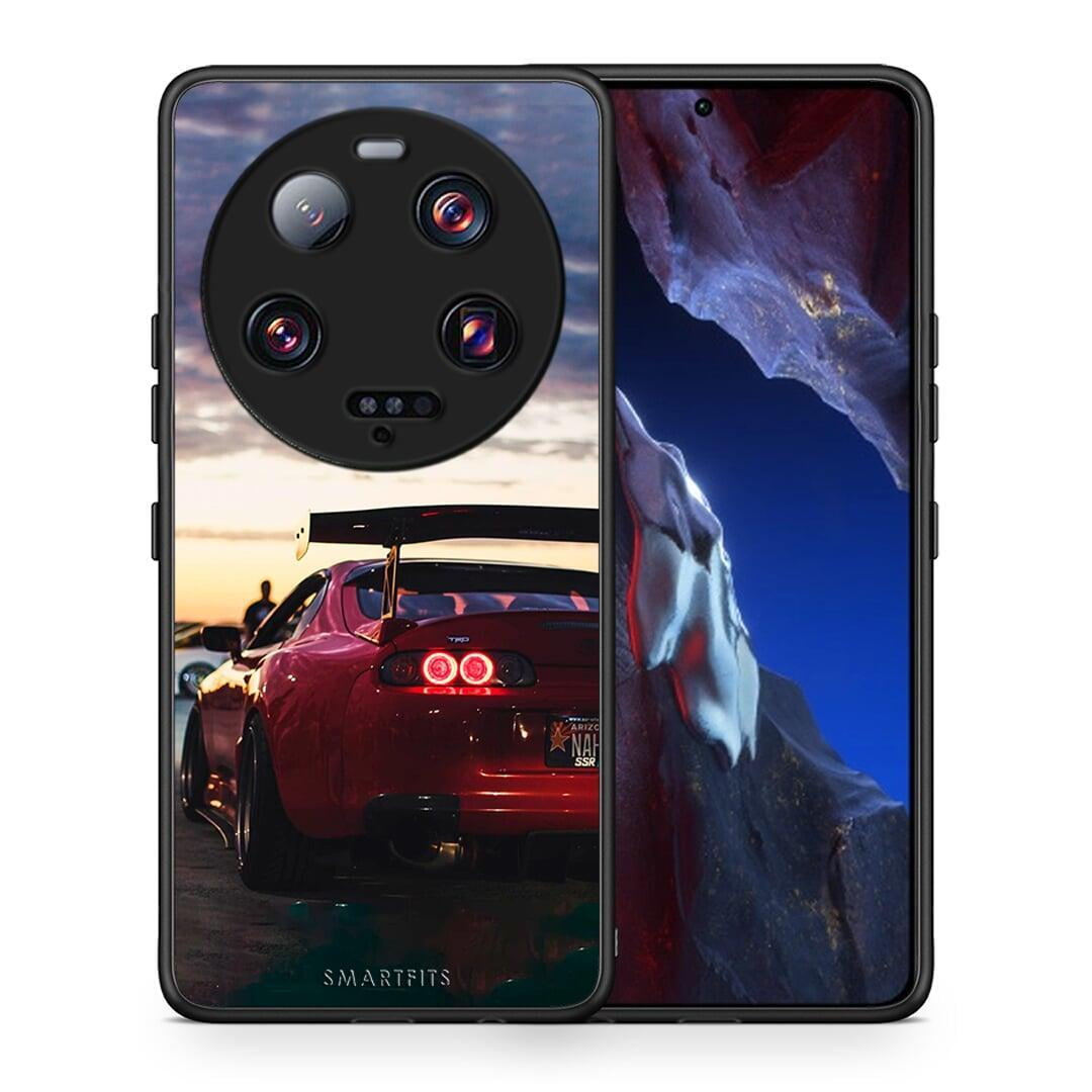 Θήκη Xiaomi 13 Ultra Racing Supra από τη Smartfits με σχέδιο στο πίσω μέρος και μαύρο περίβλημα | Xiaomi 13 Ultra Racing Supra Case with Colorful Back and Black Bezels