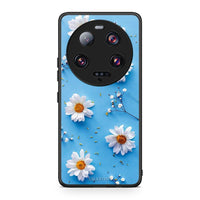 Thumbnail for Θήκη Xiaomi 13 Ultra Real Daisies από τη Smartfits με σχέδιο στο πίσω μέρος και μαύρο περίβλημα | Xiaomi 13 Ultra Real Daisies Case with Colorful Back and Black Bezels