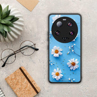 Thumbnail for Θήκη Xiaomi 13 Ultra Real Daisies από τη Smartfits με σχέδιο στο πίσω μέρος και μαύρο περίβλημα | Xiaomi 13 Ultra Real Daisies Case with Colorful Back and Black Bezels