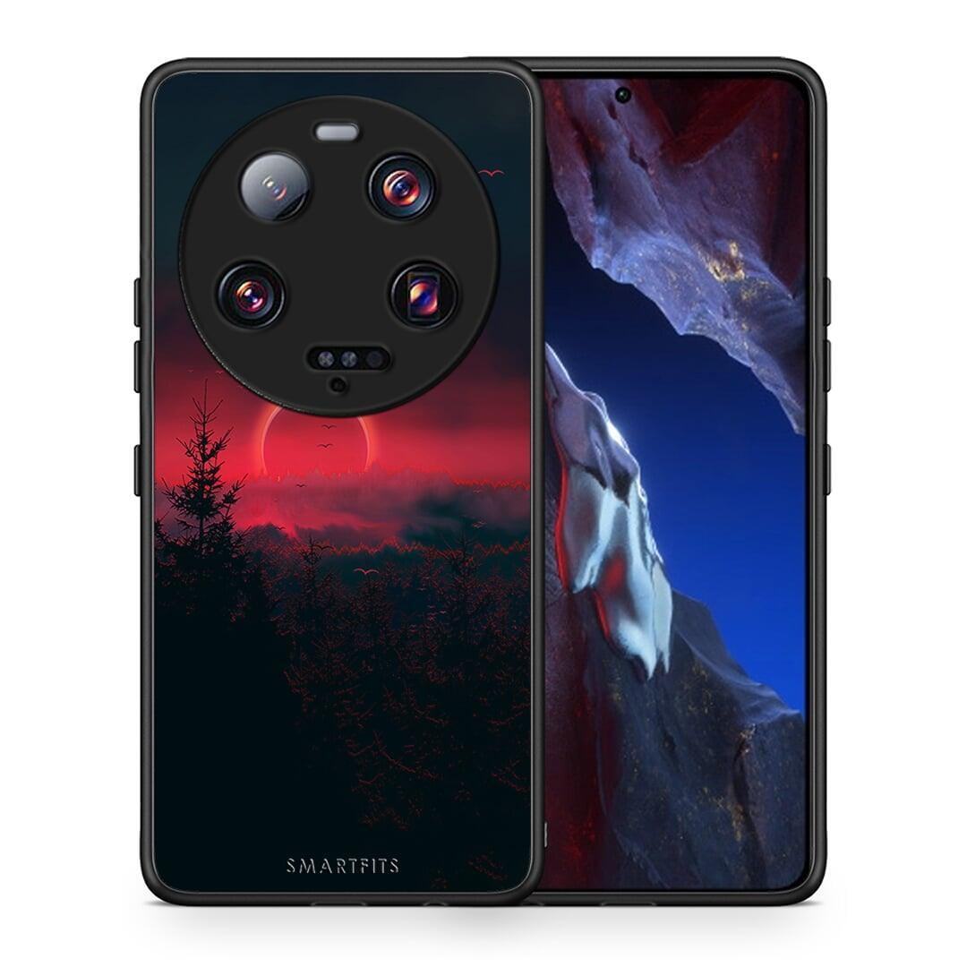 Θήκη Xiaomi 13 Ultra Tropic Sunset από τη Smartfits με σχέδιο στο πίσω μέρος και μαύρο περίβλημα | Xiaomi 13 Ultra Tropic Sunset Case with Colorful Back and Black Bezels