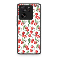 Thumbnail for Xiaomi 13T Cherry Summer θήκη από τη Smartfits με σχέδιο στο πίσω μέρος και μαύρο περίβλημα | Smartphone case with colorful back and black bezels by Smartfits