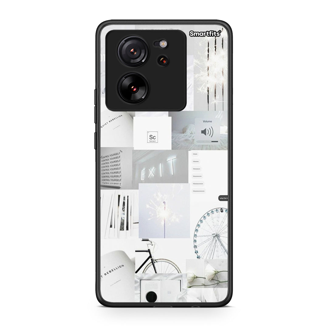 Xiaomi 13T Collage Make Me Wonder Θήκη Αγίου Βαλεντίνου από τη Smartfits με σχέδιο στο πίσω μέρος και μαύρο περίβλημα | Smartphone case with colorful back and black bezels by Smartfits