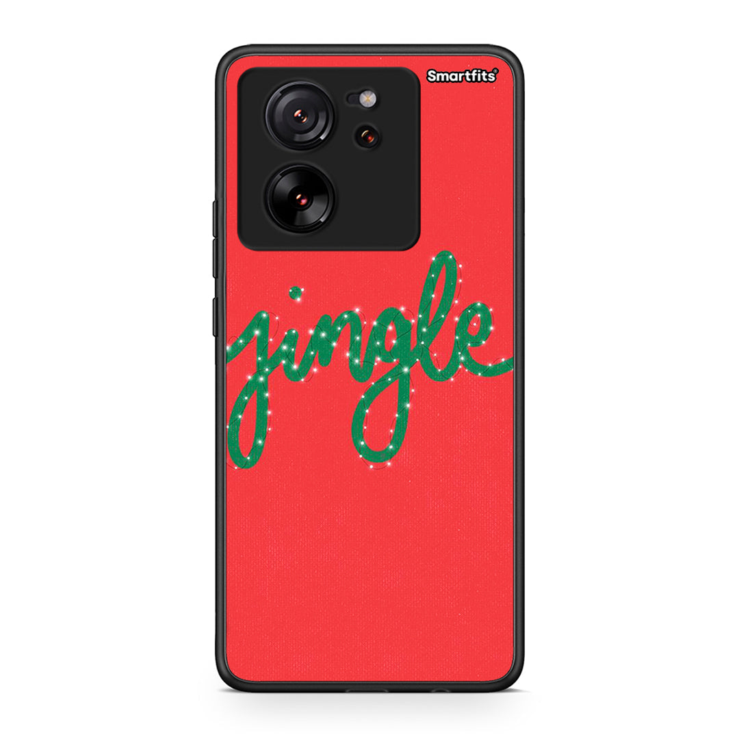 Xiaomi 13T Jingle Xmas θήκη από τη Smartfits με σχέδιο στο πίσω μέρος και μαύρο περίβλημα | Smartphone case with colorful back and black bezels by Smartfits