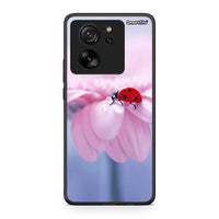 Thumbnail for Xiaomi 13T Ladybug Flower θήκη από τη Smartfits με σχέδιο στο πίσω μέρος και μαύρο περίβλημα | Smartphone case with colorful back and black bezels by Smartfits