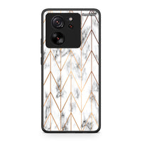 Thumbnail for 44 - Xiaomi 13T Gold Geometric Marble case, cover, bumper