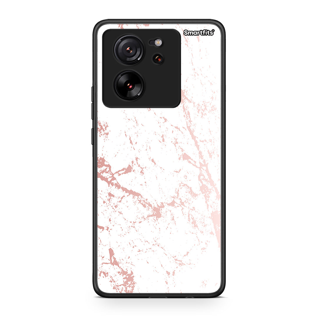 116 - Xiaomi 13T Pink Splash Marble case, cover, bumper