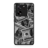 Thumbnail for Xiaomi 13T Money Dollars θήκη από τη Smartfits με σχέδιο στο πίσω μέρος και μαύρο περίβλημα | Smartphone case with colorful back and black bezels by Smartfits