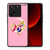 Thumbnail for Θήκη Xiaomi 13T Moon Girl από τη Smartfits με σχέδιο στο πίσω μέρος και μαύρο περίβλημα | Xiaomi 13T Moon Girl case with colorful back and black bezels