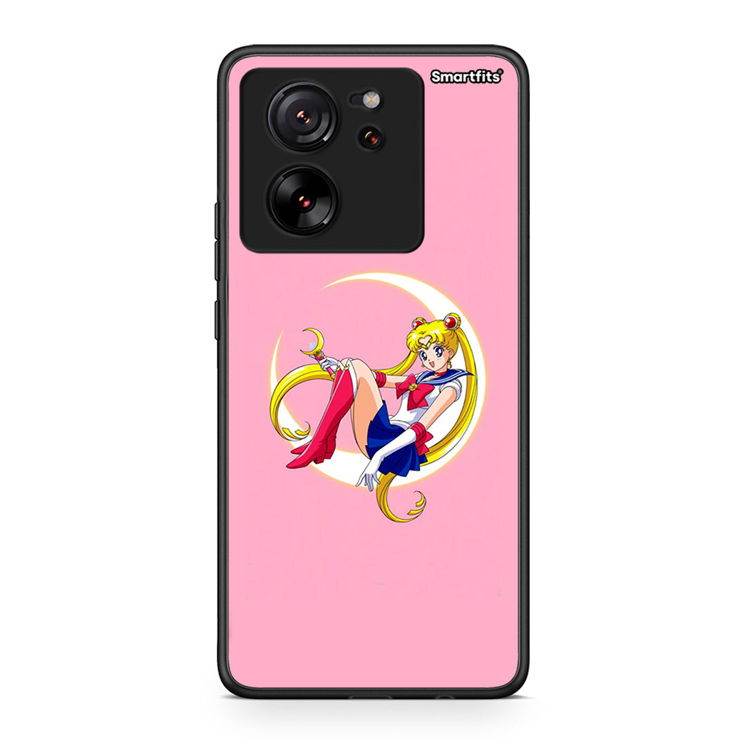 Xiaomi 13T Moon Girl θήκη από τη Smartfits με σχέδιο στο πίσω μέρος και μαύρο περίβλημα | Smartphone case with colorful back and black bezels by Smartfits