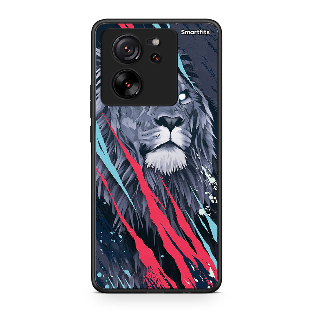 4 - Xiaomi 13T Lion Designer PopArt case, cover, bumper