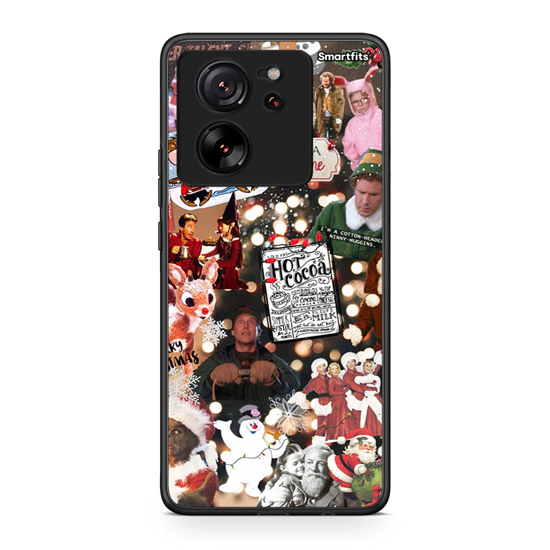 Xiaomi 13T Xmas Movies θήκη από τη Smartfits με σχέδιο στο πίσω μέρος και μαύρο περίβλημα | Smartphone case with colorful back and black bezels by Smartfits