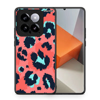 Thumbnail for Θήκη Xiaomi 14 5G Pink Leopard Animal από τη Smartfits με σχέδιο στο πίσω μέρος και μαύρο περίβλημα | Xiaomi 14 5G Pink Leopard Animal case with colorful back and black bezels