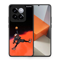 Thumbnail for Θήκη Xiaomi 14 5G Basketball Hero από τη Smartfits με σχέδιο στο πίσω μέρος και μαύρο περίβλημα | Xiaomi 14 5G Basketball Hero case with colorful back and black bezels