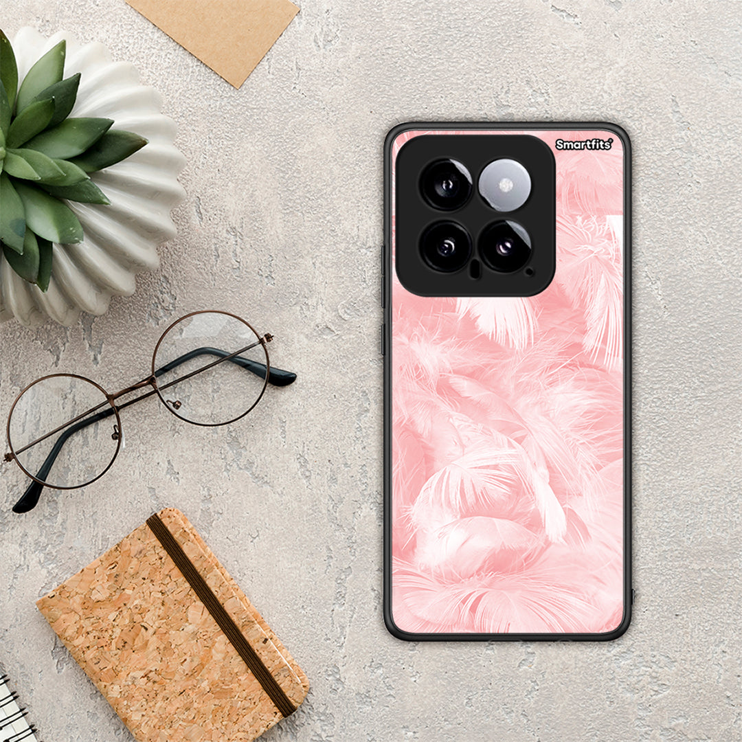 Boho Pink Feather - Xiaomi 14 5G case