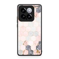 Thumbnail for 4 - Xiaomi 14 5G Hexagon Pink Marble case, cover, bumper