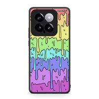 Thumbnail for Xiaomi 14 5G Melting Rainbow θήκη από τη Smartfits με σχέδιο στο πίσω μέρος και μαύρο περίβλημα | Smartphone case with colorful back and black bezels by Smartfits