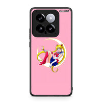 Thumbnail for Xiaomi 14 5G Moon Girl θήκη από τη Smartfits με σχέδιο στο πίσω μέρος και μαύρο περίβλημα | Smartphone case with colorful back and black bezels by Smartfits