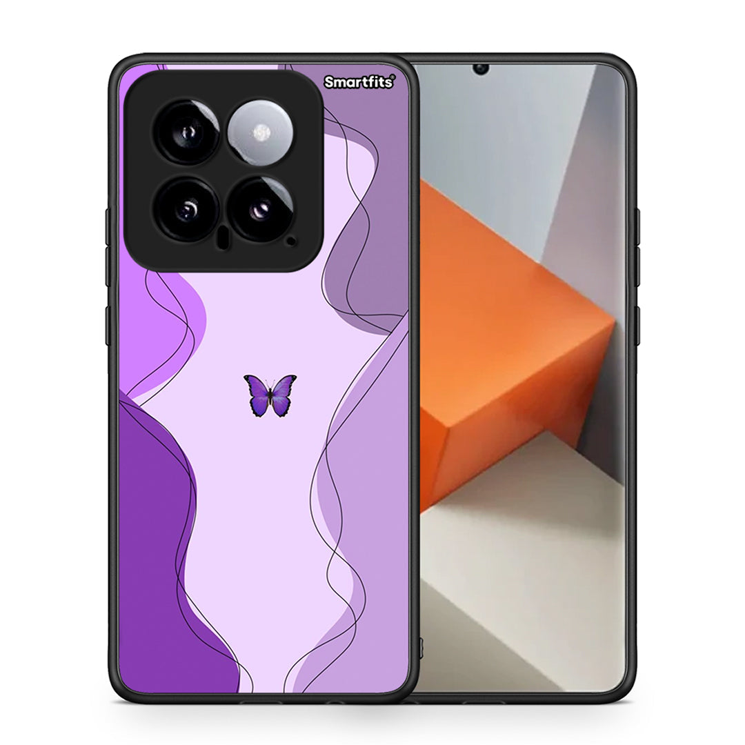 Purple Mariposa - Xiaomi 14 5G case