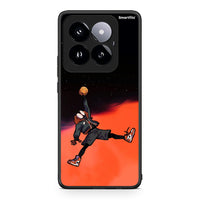 Thumbnail for Xiaomi 14 Pro 5G Basketball Hero θήκη από τη Smartfits με σχέδιο στο πίσω μέρος και μαύρο περίβλημα | Smartphone case with colorful back and black bezels by Smartfits