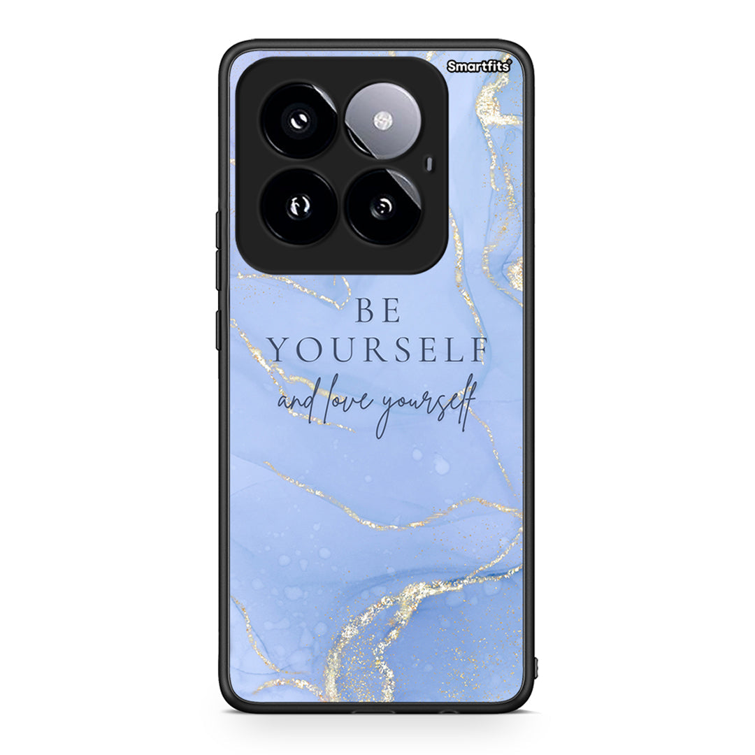 Xiaomi 14 Pro 5G Be Yourself θήκη από τη Smartfits με σχέδιο στο πίσω μέρος και μαύρο περίβλημα | Smartphone case with colorful back and black bezels by Smartfits