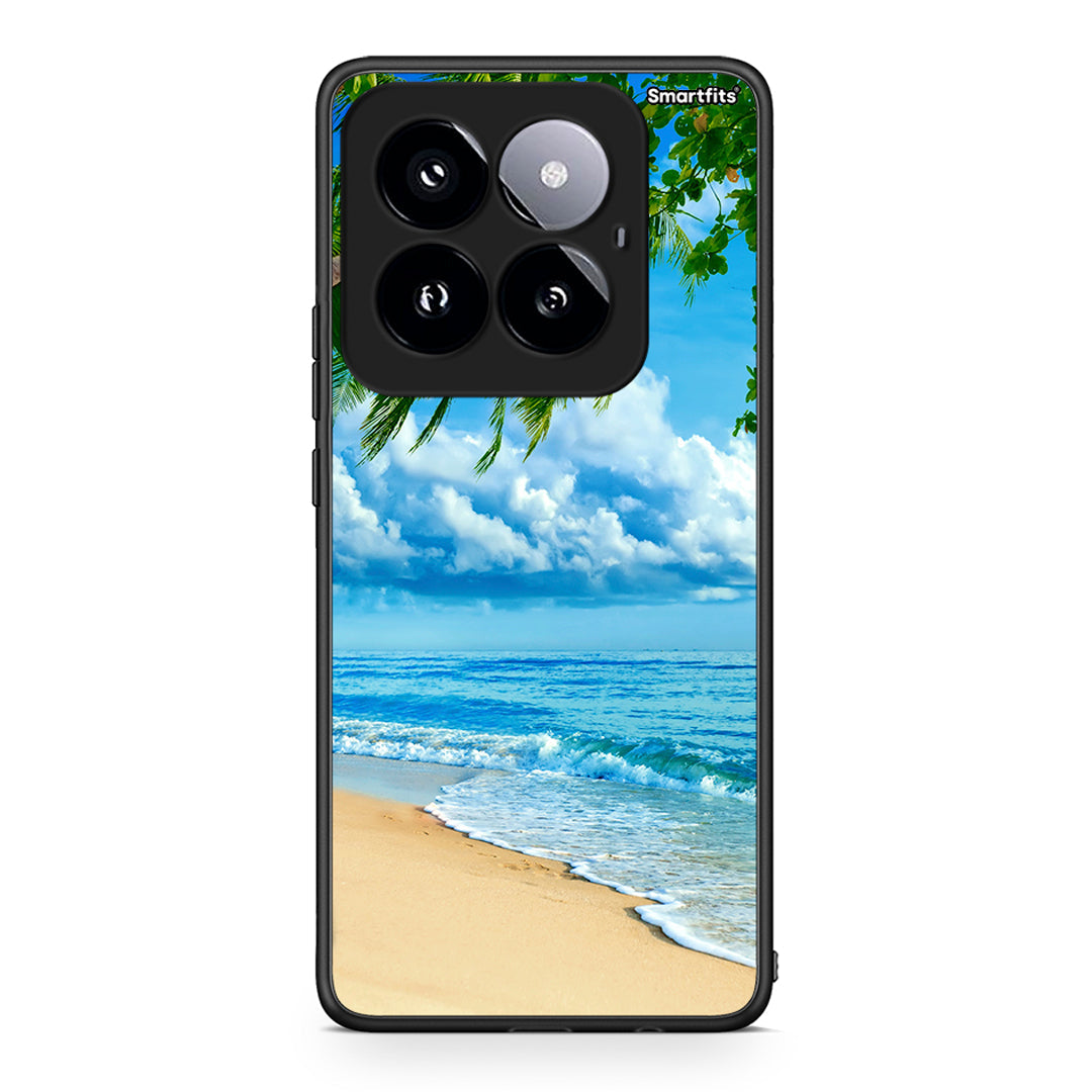 Xiaomi 14 Pro 5G Beautiful Beach θήκη από τη Smartfits με σχέδιο στο πίσω μέρος και μαύρο περίβλημα | Smartphone case with colorful back and black bezels by Smartfits