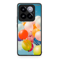 Thumbnail for Xiaomi 14 Pro 5G Colorful Balloons θήκη από τη Smartfits με σχέδιο στο πίσω μέρος και μαύρο περίβλημα | Smartphone case with colorful back and black bezels by Smartfits