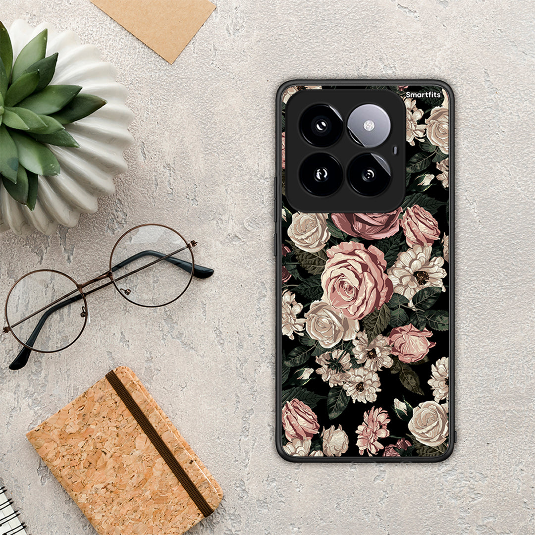 Flower Wild Roses - Xiaomi 14 Pro 5G case